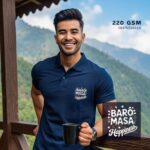 Baro masa Happiness Embroidery Polo Tee