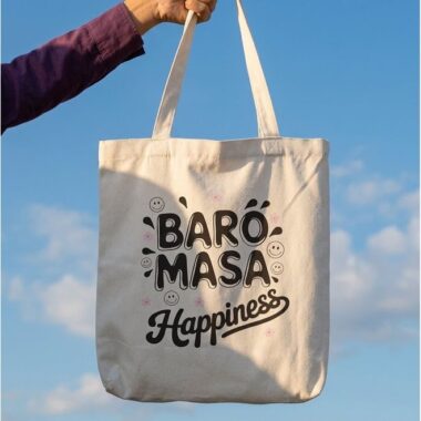 Baro Masa Happiness - Zippered Tote Bag