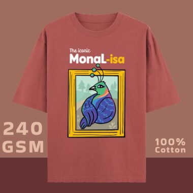 The Iconic Monal-isa Unisex Oversized Classic T-Shirt