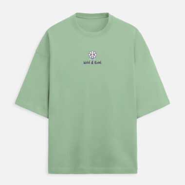 Wild and Kind Embroidery Unisex Terry Oversized Tee