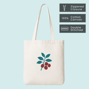 Kaafal Charm – Regular Size Tote Bag (with Zipper)