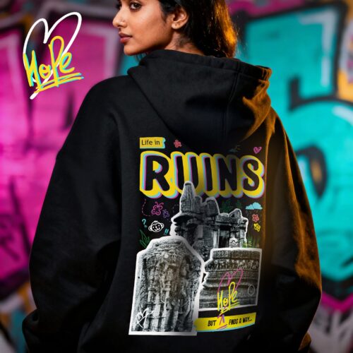 Hope in Ruins Oversized Hoodie | 400GSM | Unisex