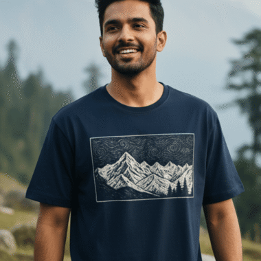 Panchachuli Regular-Fit Unisex Classic Crew T-Shirt
