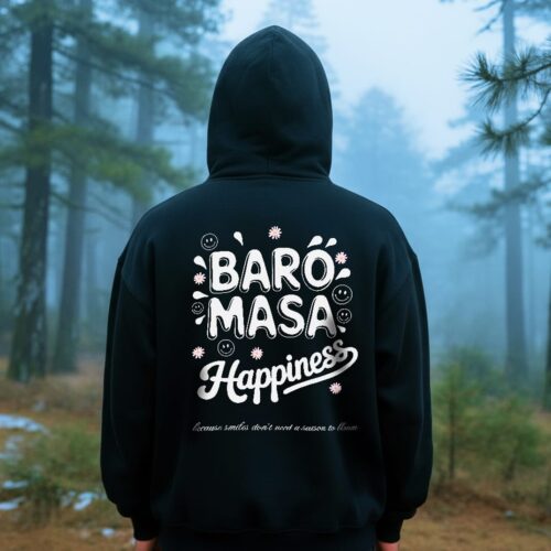 Baro Masa Happiness Oversized Hoodie | 400GSM | Unisex